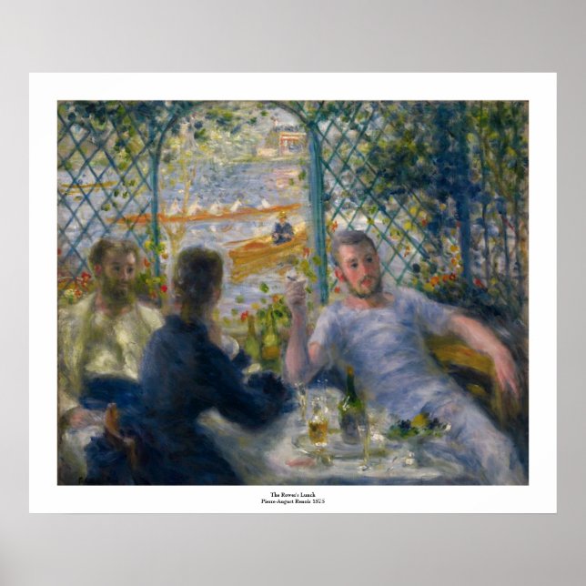 Poster Le déjeuner du tour de Pierre-Auguste Renoir (Devant)