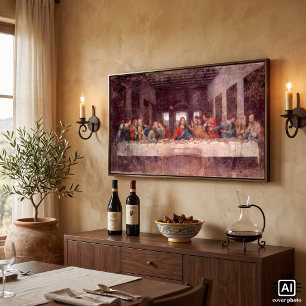 Poster Le dernier dîner par Leonardo da Vinci, la
