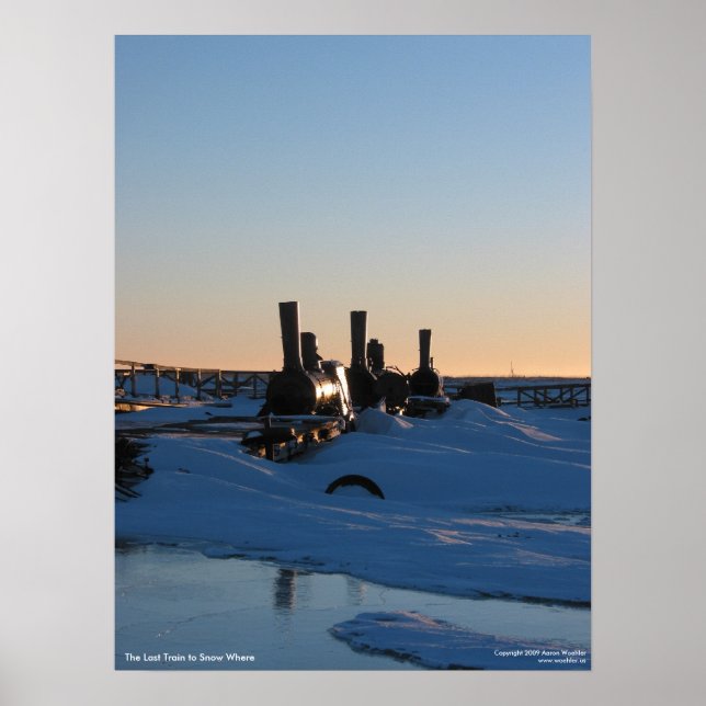 Poster Le Dernier train pour la neige où (Devant)