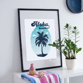 Poster Le design des îles tropicales.