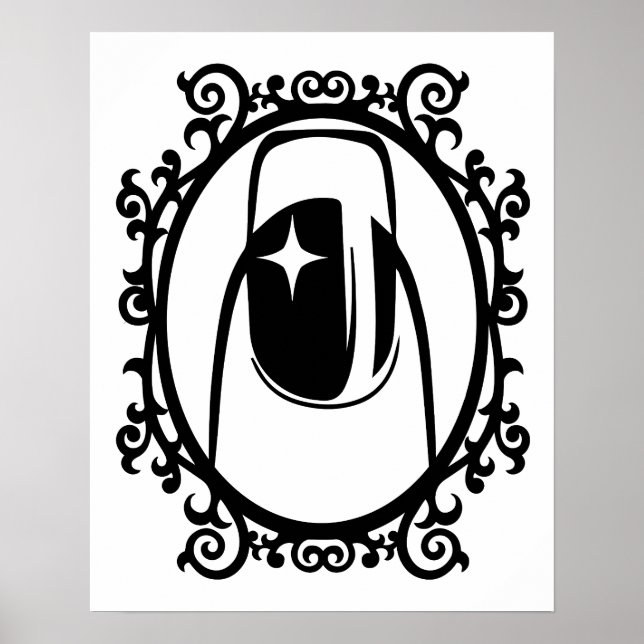 Poster Le design des ongles est une forme d'art (Devant)