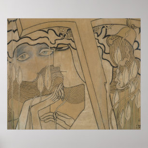 Poster Le désir et la satisfaction, 1893