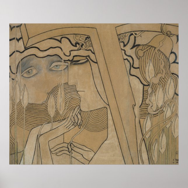 Poster Le désir et la satisfaction, 1893 (Devant)