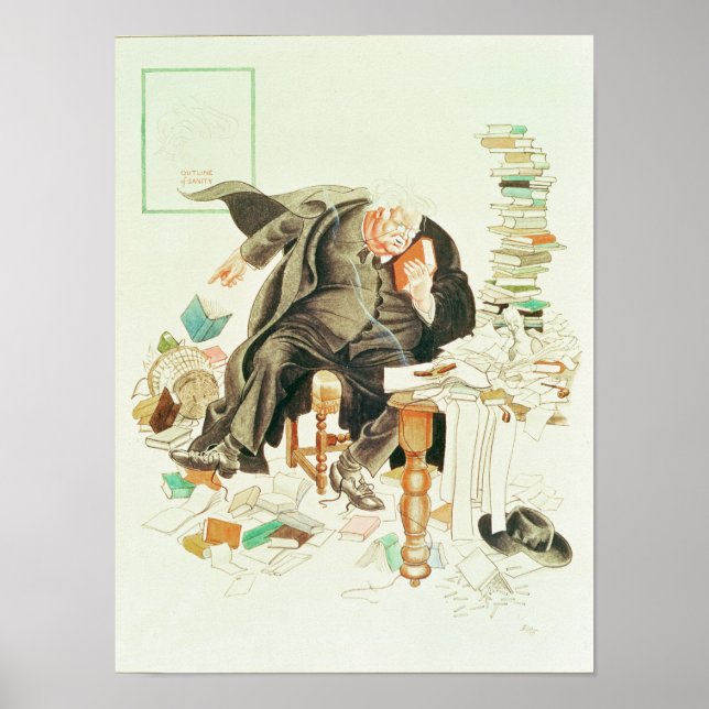 Poster Le dessin satirique de Sanity (Devant)