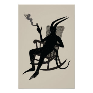 Poster Le Devil’s Break - Dark Humour Wall Art
