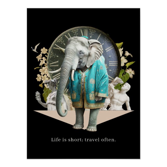 Poster Le devis Voyageur Aventuré (Devant)