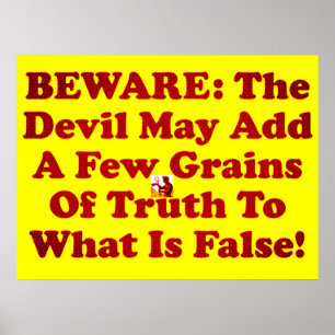 Poster Le Diable Est Un Menteur !