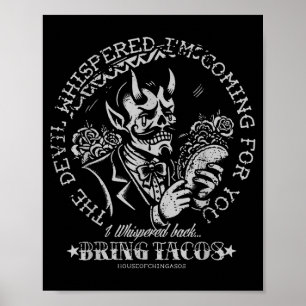 Poster Le diable murmura Je viens pour toi je murmurai