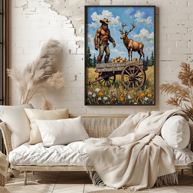 Poster Le dilemme de Bigfoot : l'Elk et le Wagon (Créateur téléchargé)