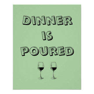 Poster Le dîner est