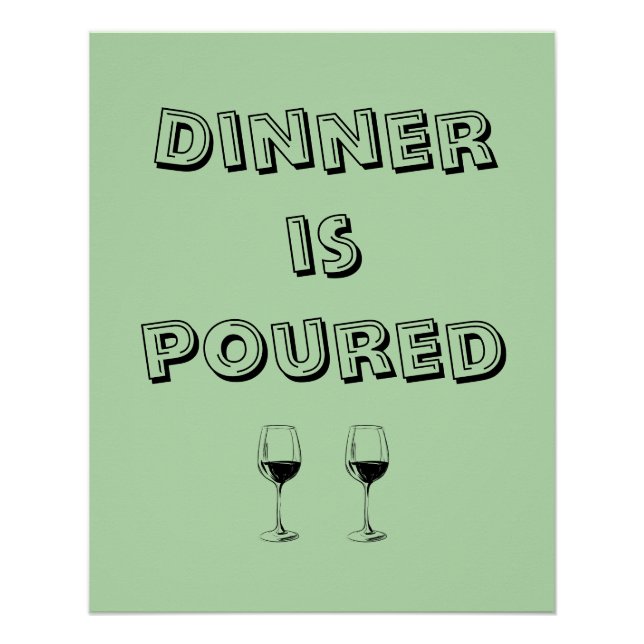 Poster Le dîner est  (Devant)