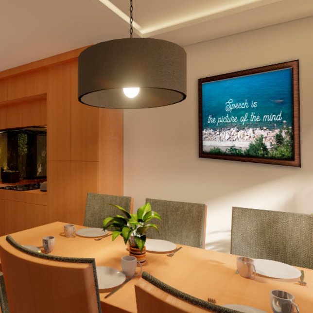 Poster Le discours est l'image de l'affiche du proverbe m (Créateur téléchargé)