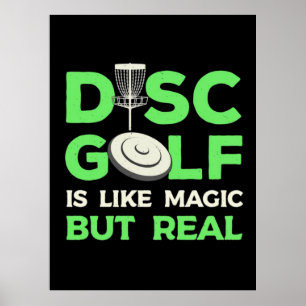 Poster Le Disk Golf Est Comme Magique Mais Réel