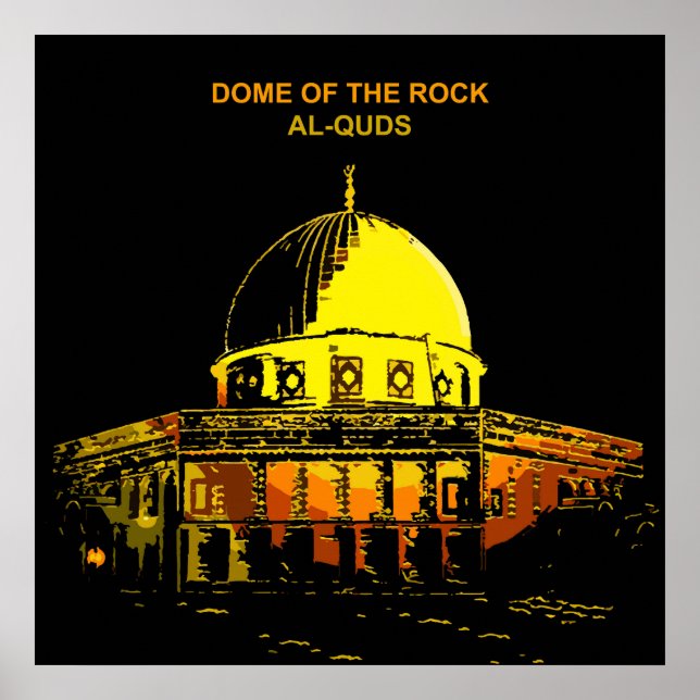 Poster Le Dôme du Rocher : l’Icône d’Al-Quds (Devant)
