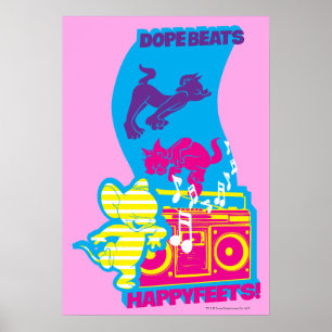 Poster Le dopant bat les pieds heureux
