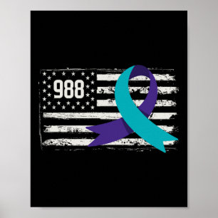 Poster Le drapeau américain patriotique soutient la préve