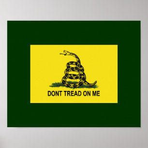 Poster Le drapeau de Gadsden ne marchent pas sur moi