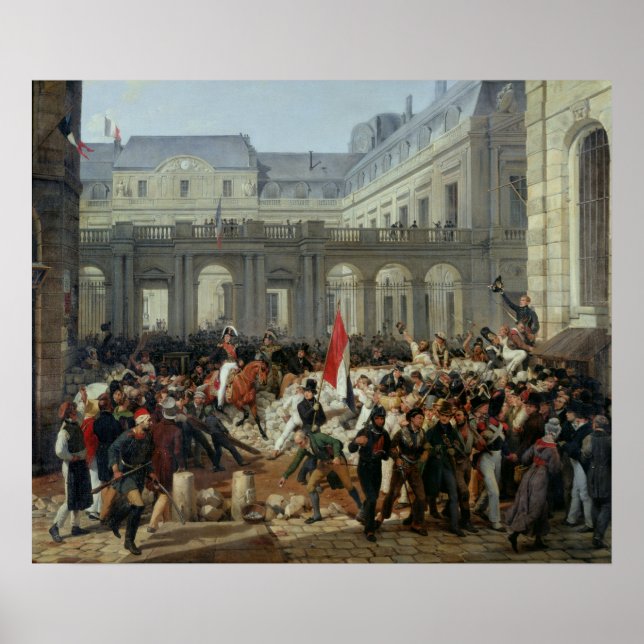 Poster Le duc d'Orléans Feuilles le Palais Royal (Devant)