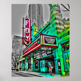 Poster Le Fabulous Fox Theatre Atlanta Georgia