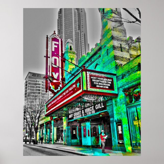 Poster Le Fabulous Fox Theatre Atlanta Georgia (Devant)