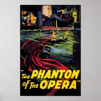 Poster Le Fantôme de l'Opéra 1925 Film Classique