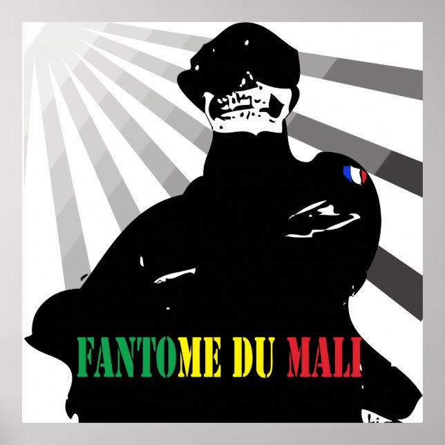 Poster Le fantôme du Mali - soldat français au Mali (Devant)