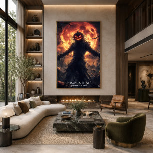 Poster Le Faucheur Citrouille Réveille Halloween