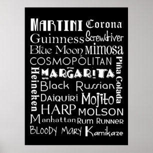 Poster Le favori boit l'affiche d'art de souterrain