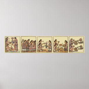 Poster Le festin aztèque