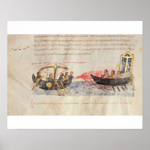 Poster Le feu grec (vélin)