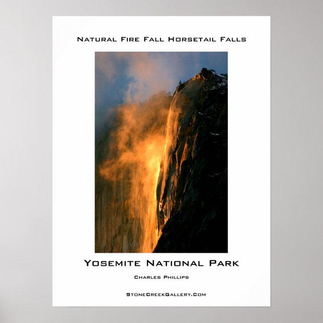 Poster Le feu naturel de Yosemite (Devant)