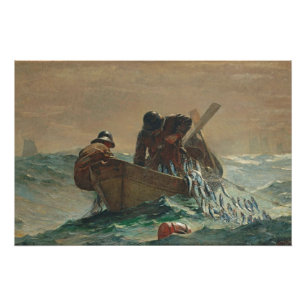 Poster Le filet de hareng, 1885 (huile sur toile)