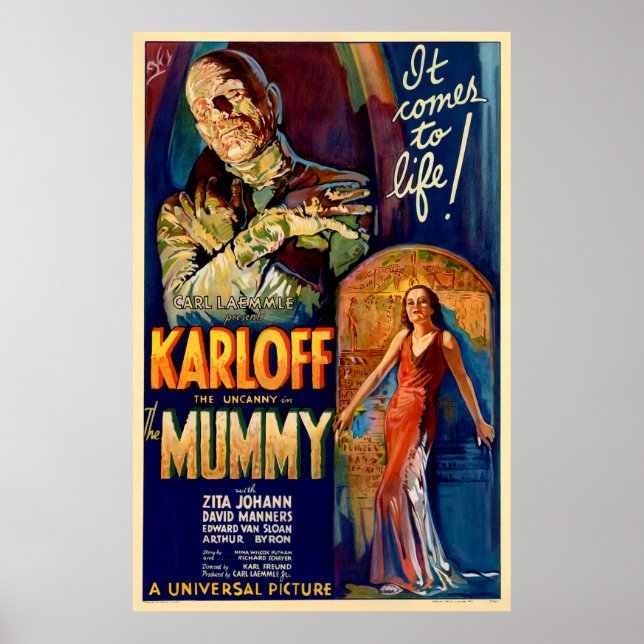 Poster Le film de la momie 1932 (Devant)