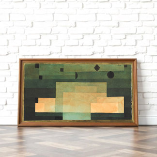 Poster Le firmament au-dessus du temple, Paul Klee Art