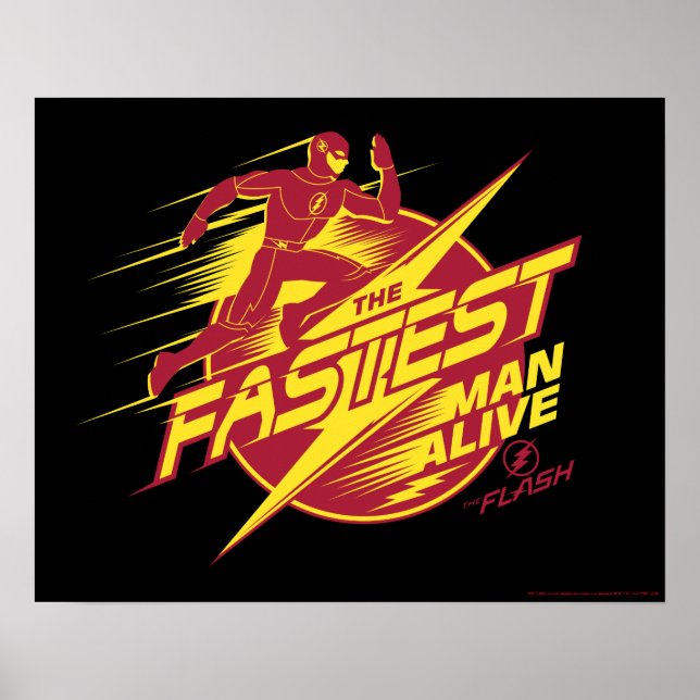 Poster Le Flash | L'Homme Le Plus Rapide Vit (Devant)