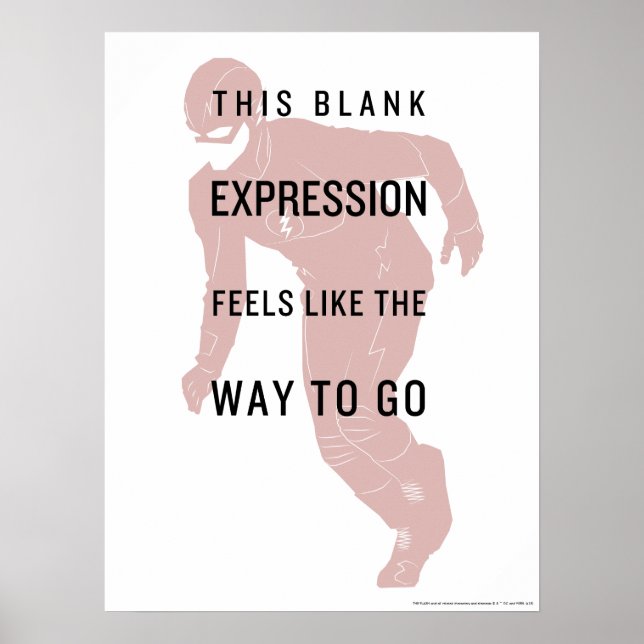 Poster Le Flash | Silhouette du devis "Expression vide" (Devant)