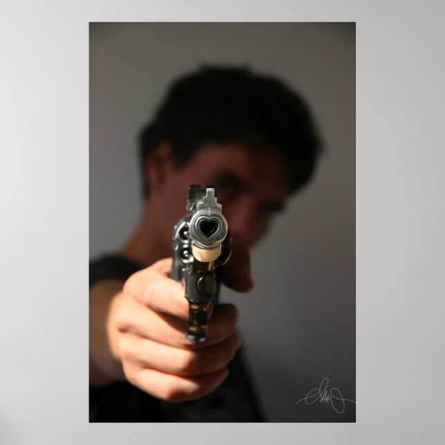 Poster Le flingue de l'amour qui tue. (Devant)