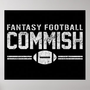 Poster Le football Commish d'imaginaire