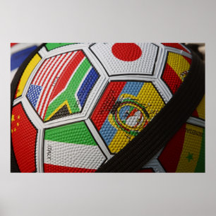 Poster Le football de coupe du monde