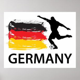 Poster Le football de l'Allemagne