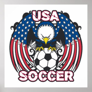 Poster Le football d'Eagle Etats-Unis