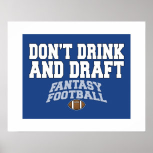 Poster Le football d'imaginaire - ne buvez pas et ne