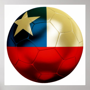 Poster Le football du Chili