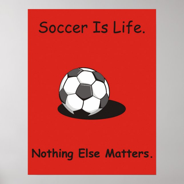 Poster Le football est la vie (Devant)