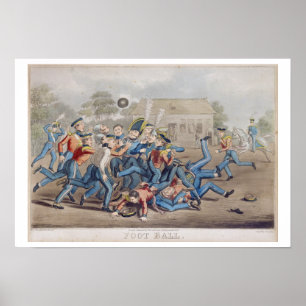 Poster Le football T34890, gravé par chasse à George,
