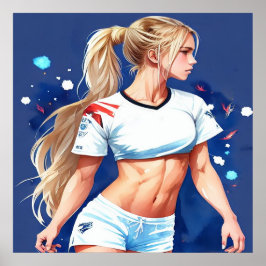 Poster Le football unit le monde