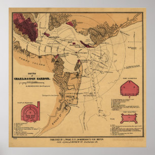 Poster Le fort de la guerre civile Sumter