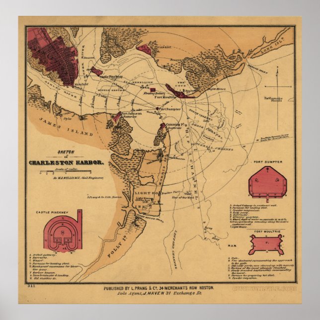 Poster Le fort de la guerre civile Sumter (Devant)