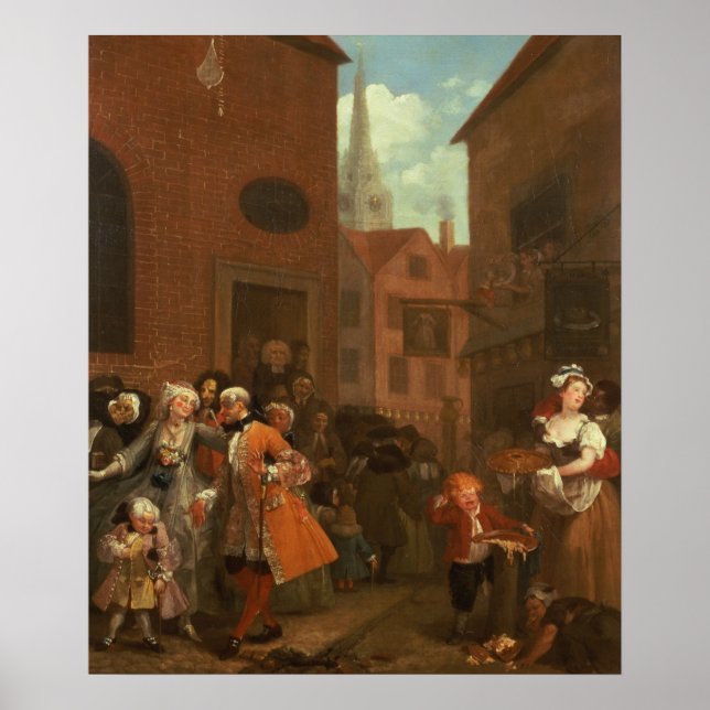 Poster Le Four Times of Day : Matin, 1736 (Devant)