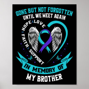 Poster Le Frère Chemise De Sensibilisation Au Suicide Est
